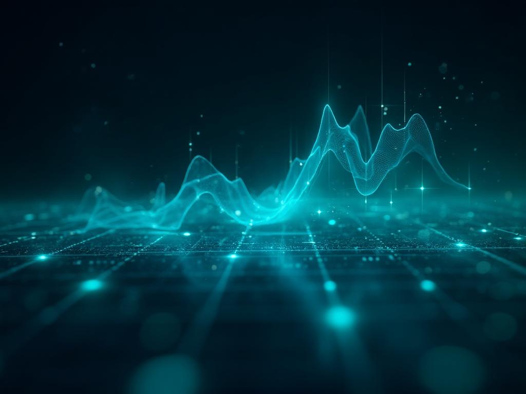Manager reviewing analytics dashboard with AI insights